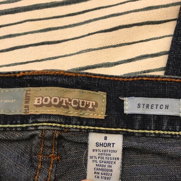 Old Navy Short Boot Cut Jeans At Waist 8 Short Vintage Y2K - Picture 2 of 4
